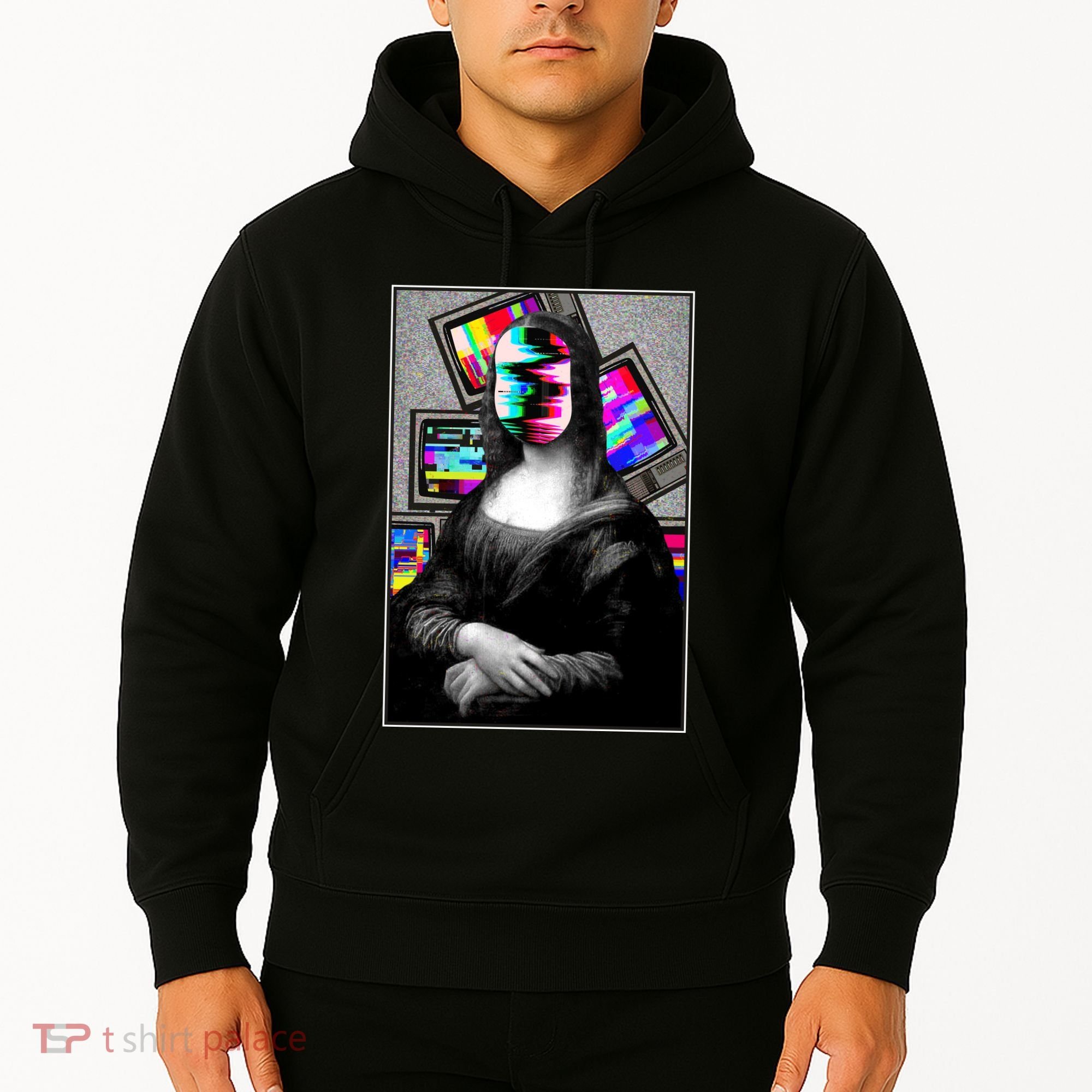 Mona Lisa Glitch Hoodie