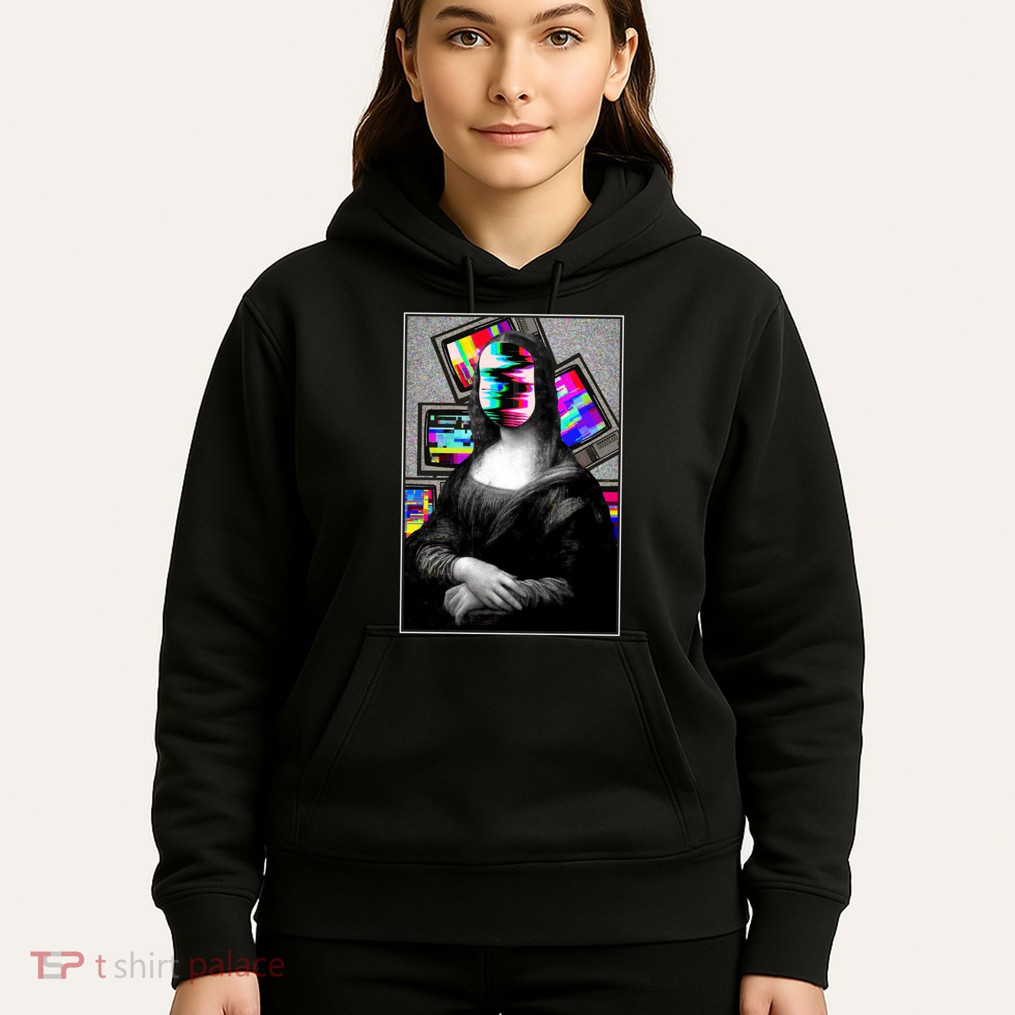 Mona Lisa Glitch Hoodie
