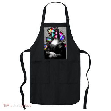 Mona Lisa Glitch Apron
