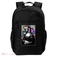 Mona Lisa Glitch Backpack thumb 0