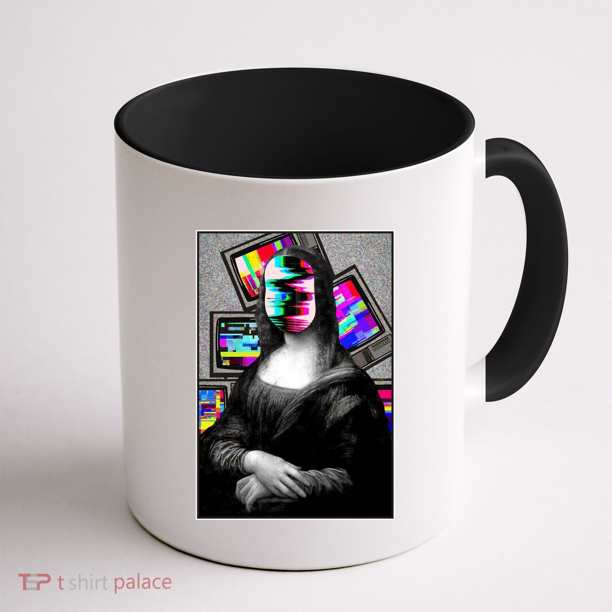 Mona Lisa Glitch Coffee Mug