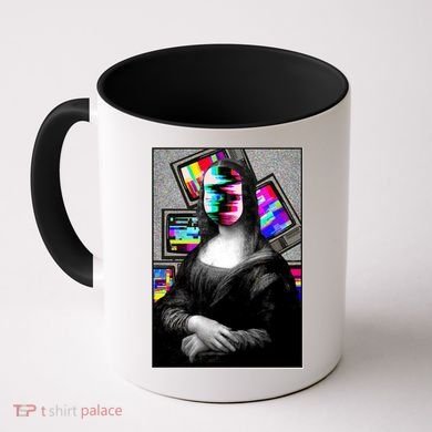 Mona Lisa Glitch Coffee Mug