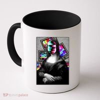 Mona Lisa Glitch Coffee Mug thumb 0