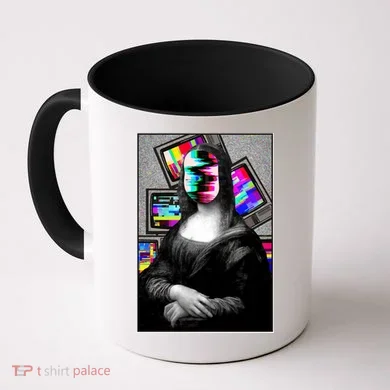Mona Lisa Glitch Coffee Mug
