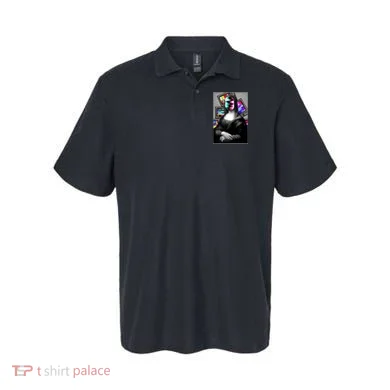 Mona Lisa Glitch Polo