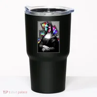 Mona Lisa Glitch Tumbler thumb 0