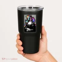 Mona Lisa Glitch Tumbler thumb 2