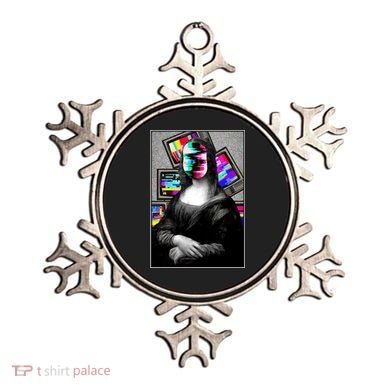 Mona Lisa Glitch Ornament