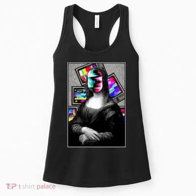 Mona Lisa Glitch Women's Tank Top