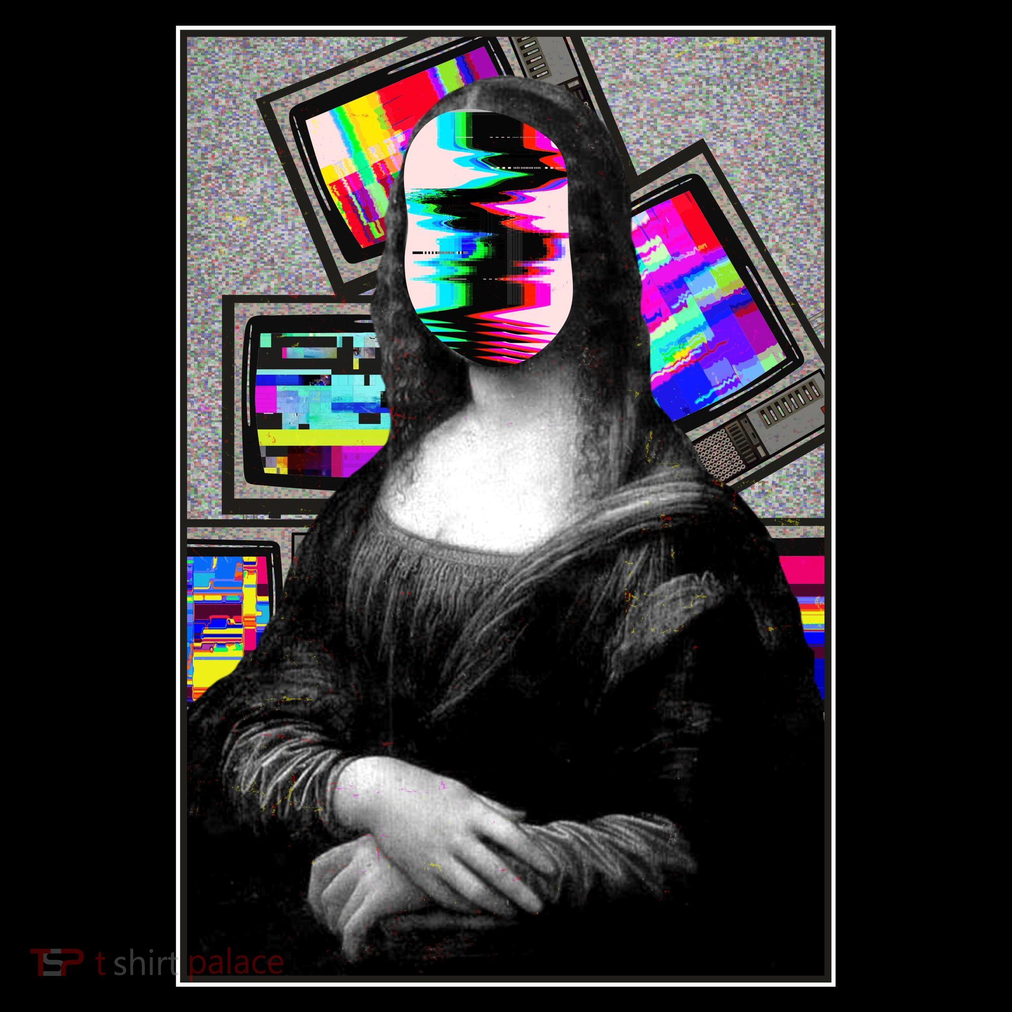 Mona Lisa Glitch Women's Tank Top