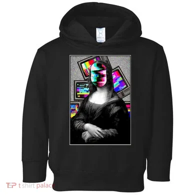 Mona Lisa Glitch Toddler Hoodie
