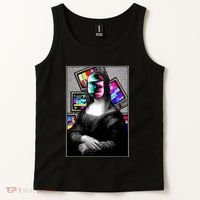 Mona Lisa Glitch Tank Top thumb 2