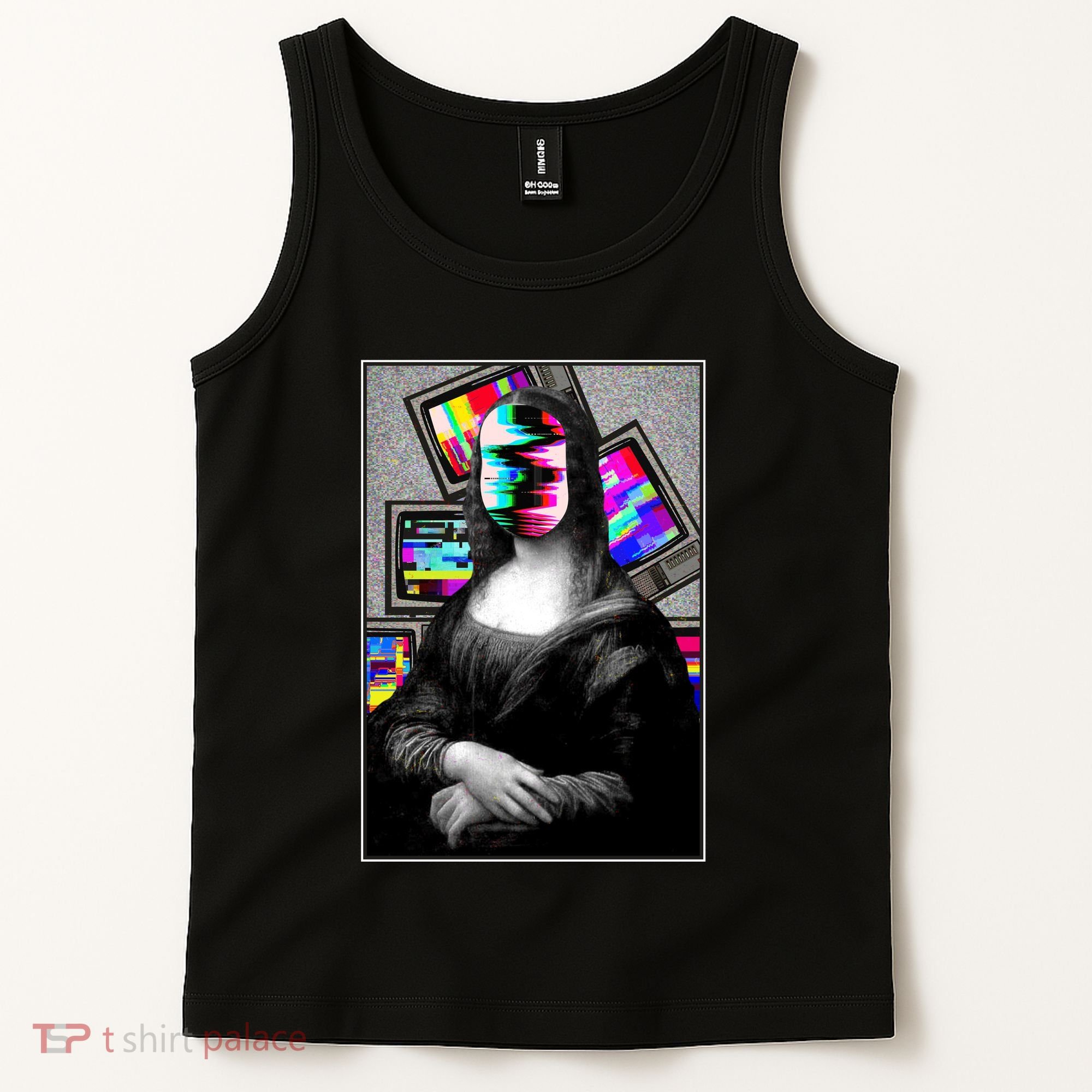 Mona Lisa Glitch Tank Top