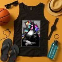 Mona Lisa Glitch Tank Top thumb 4
