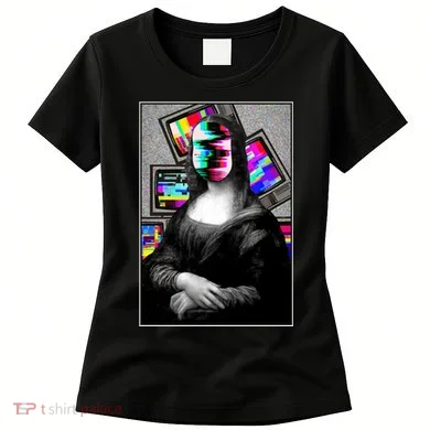 Mona Lisa Glitch Women's T-Shirt
