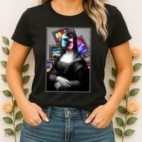 Mona Lisa Glitch Women's T-Shirt thumb 2