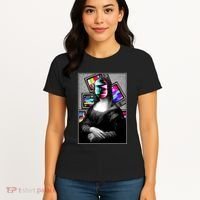Mona Lisa Glitch Women's T-Shirt thumb 4