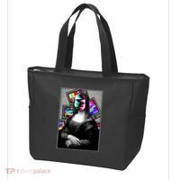 Mona Lisa Glitch Tote Bag thumb 3