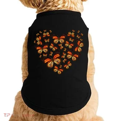 Monarch Butterfly Heart Doggie Tank