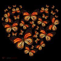 Monarch Butterfly Heart Women's Hoodie thumb 2