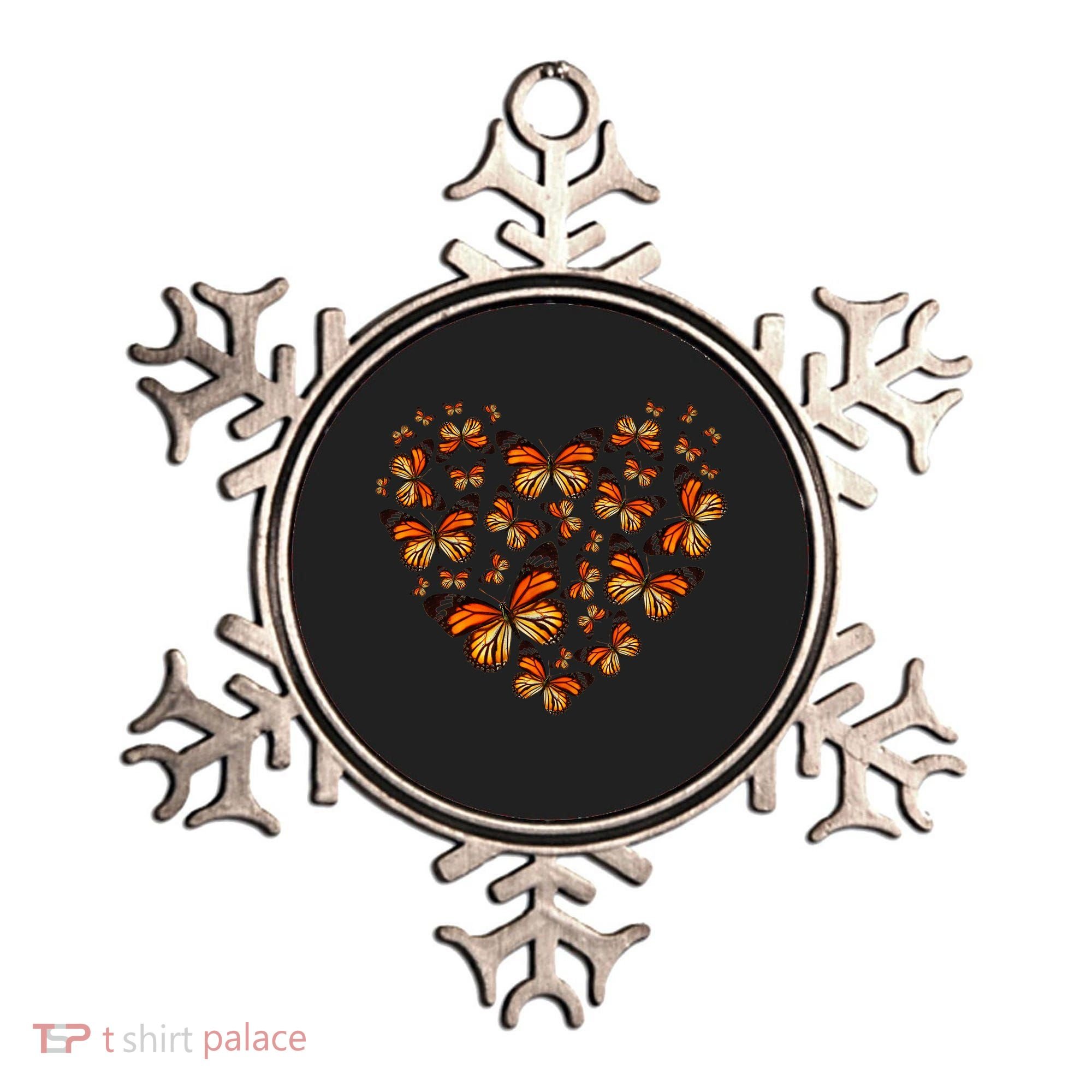 Monarch Butterfly Heart Ornament