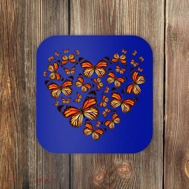 Monarch Butterfly Heart Coaster