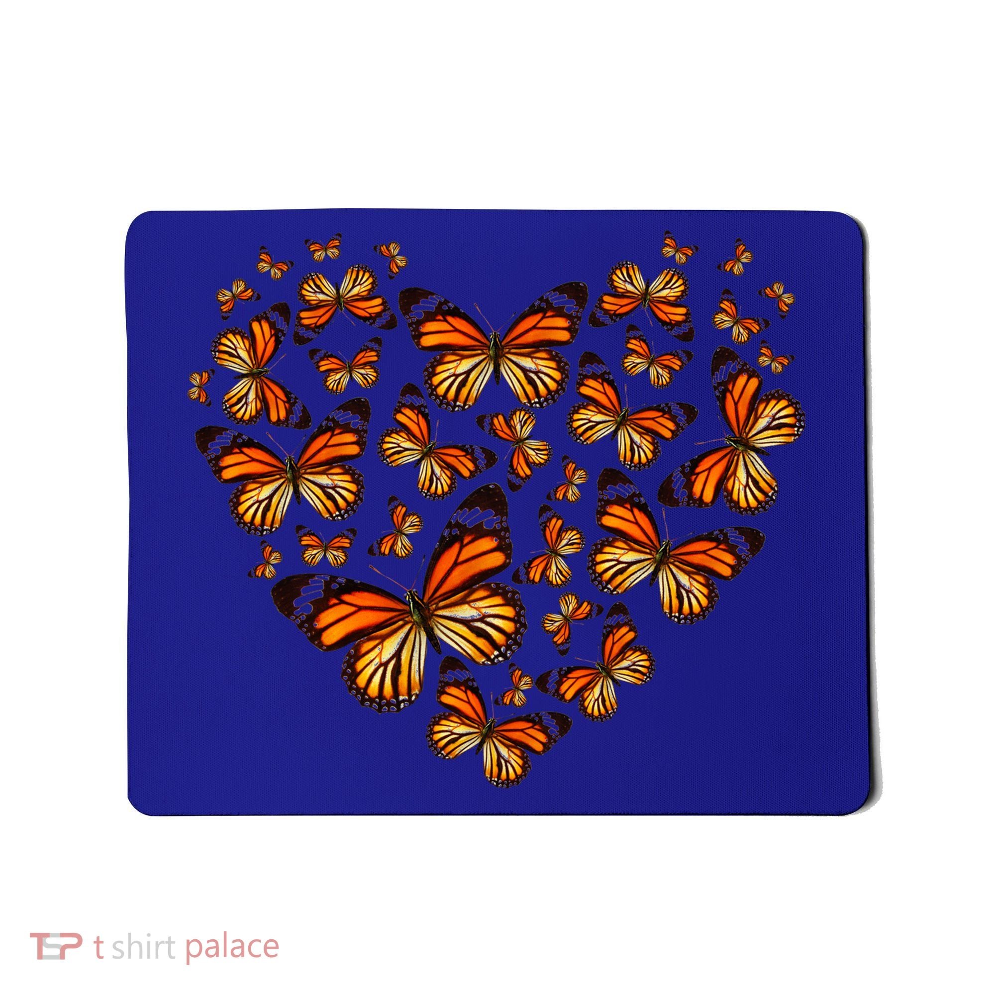 Monarch Butterfly Heart Mousepad