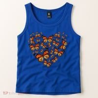 Monarch Butterfly Heart Tank Top thumb 2