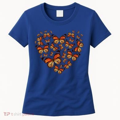 Monarch Butterfly Heart Women's T-Shirt