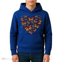 Monarch Butterfly Heart Kids Hoodie thumb 4