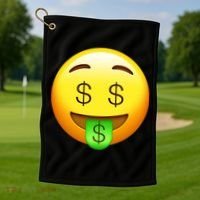 Money Emoji Golf Towel thumb 1