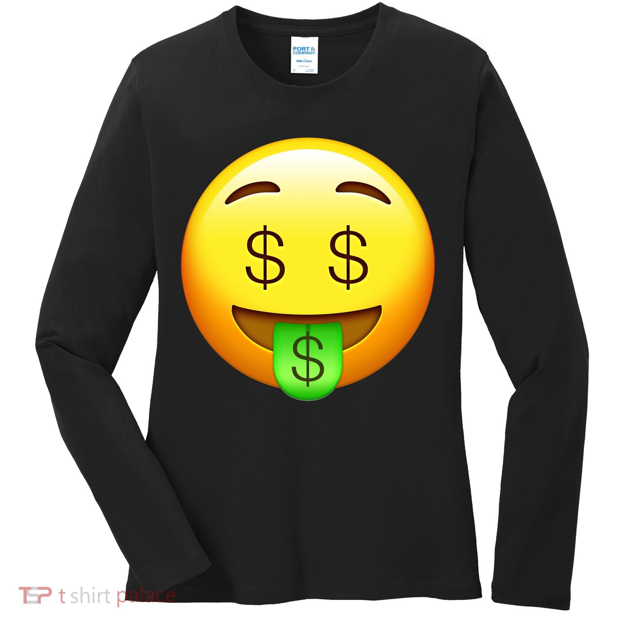 Money Emoji Women's Long Sleeve Shirt