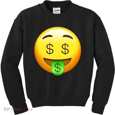 Money Emoji Kids Sweatshirt