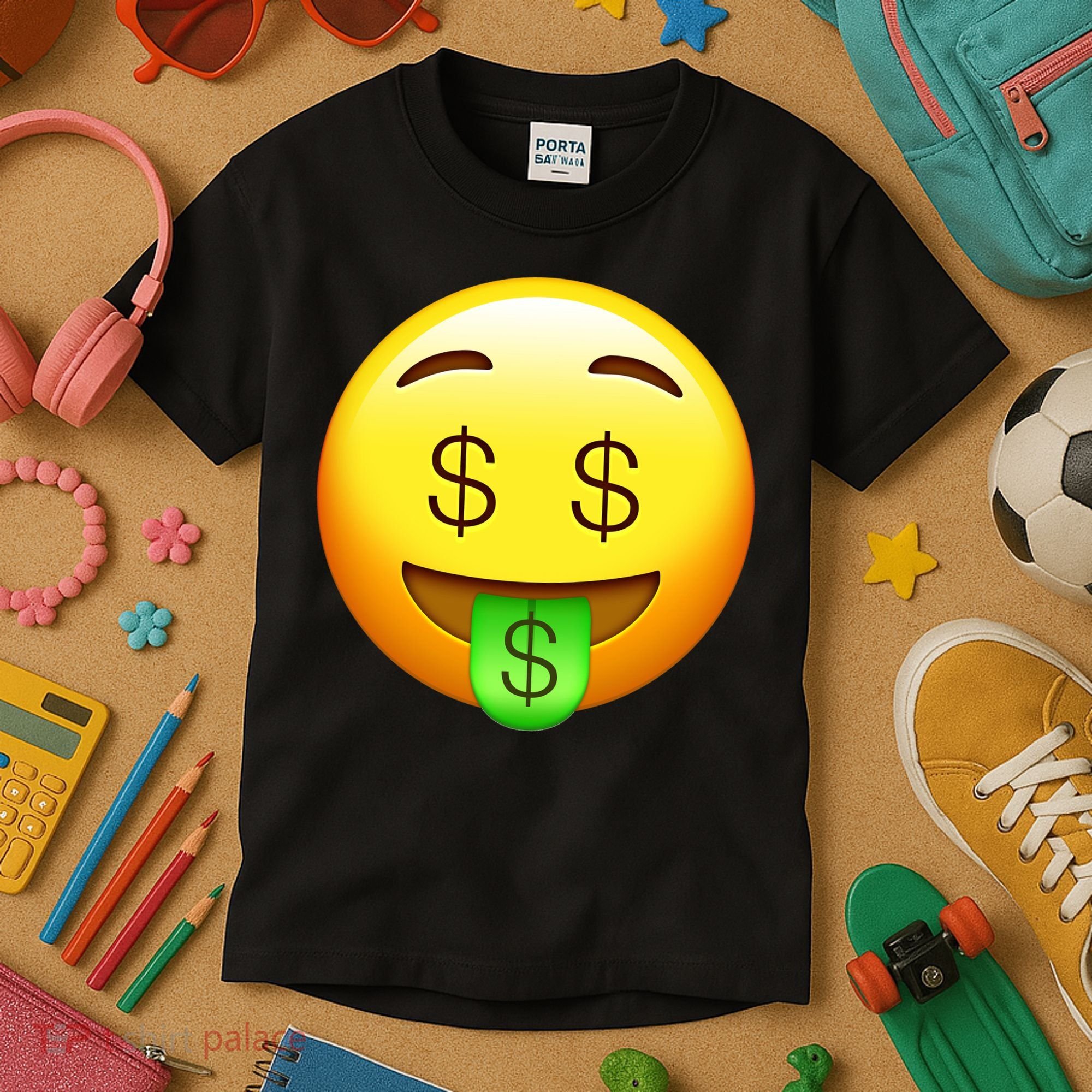 Money Emoji Kids T-Shirt
