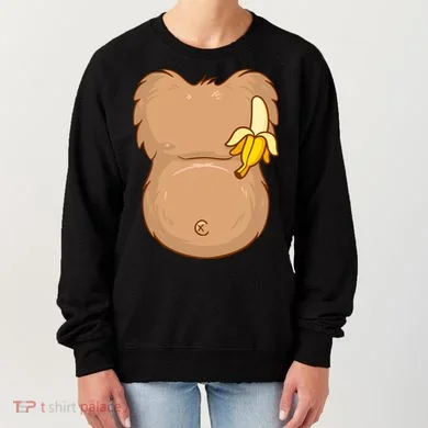 Monkey Ape Belly Costume Women's Sweatshirt