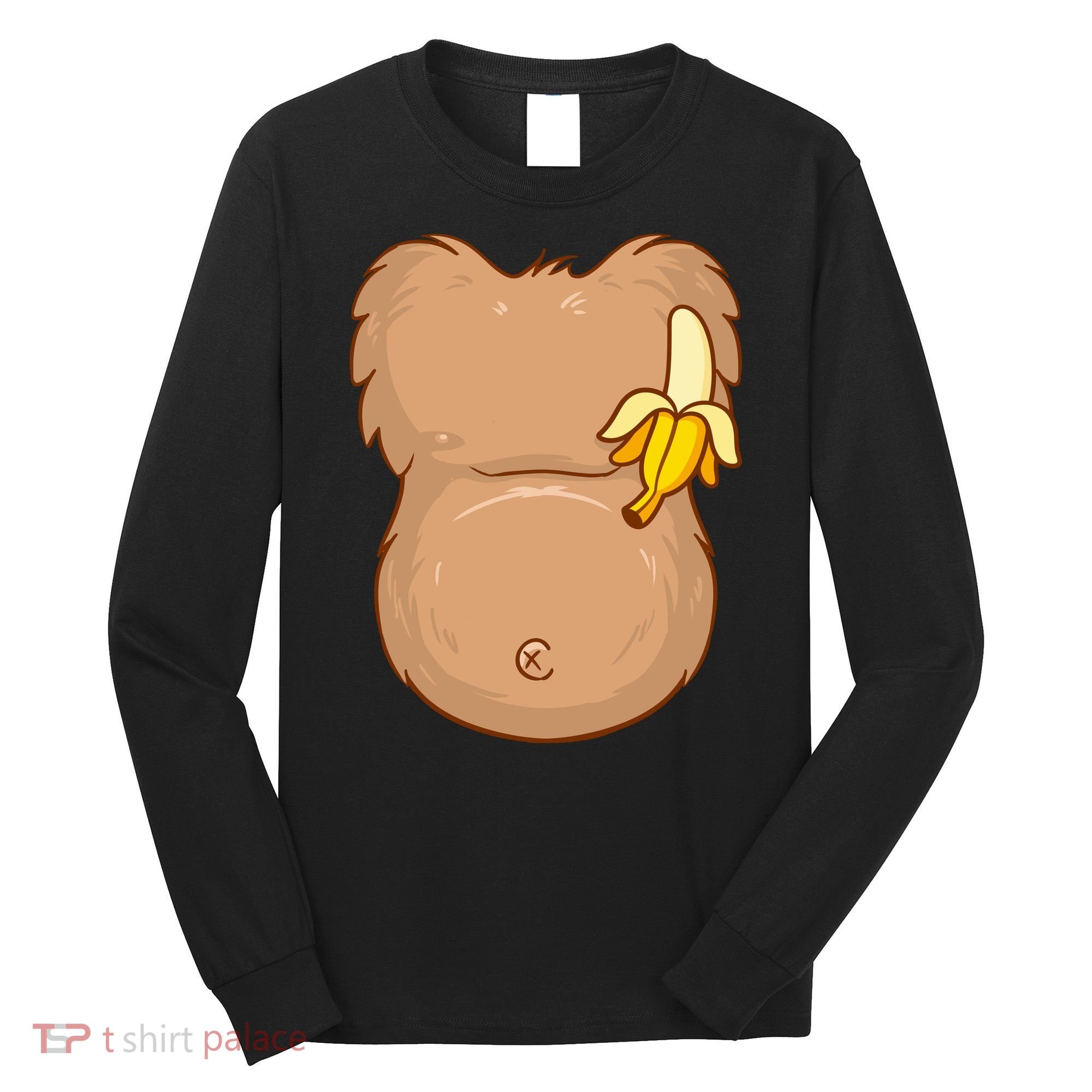 Monkey Ape Belly Costume Long Sleeve Shirt