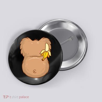 Monkey Ape Belly Costume Button