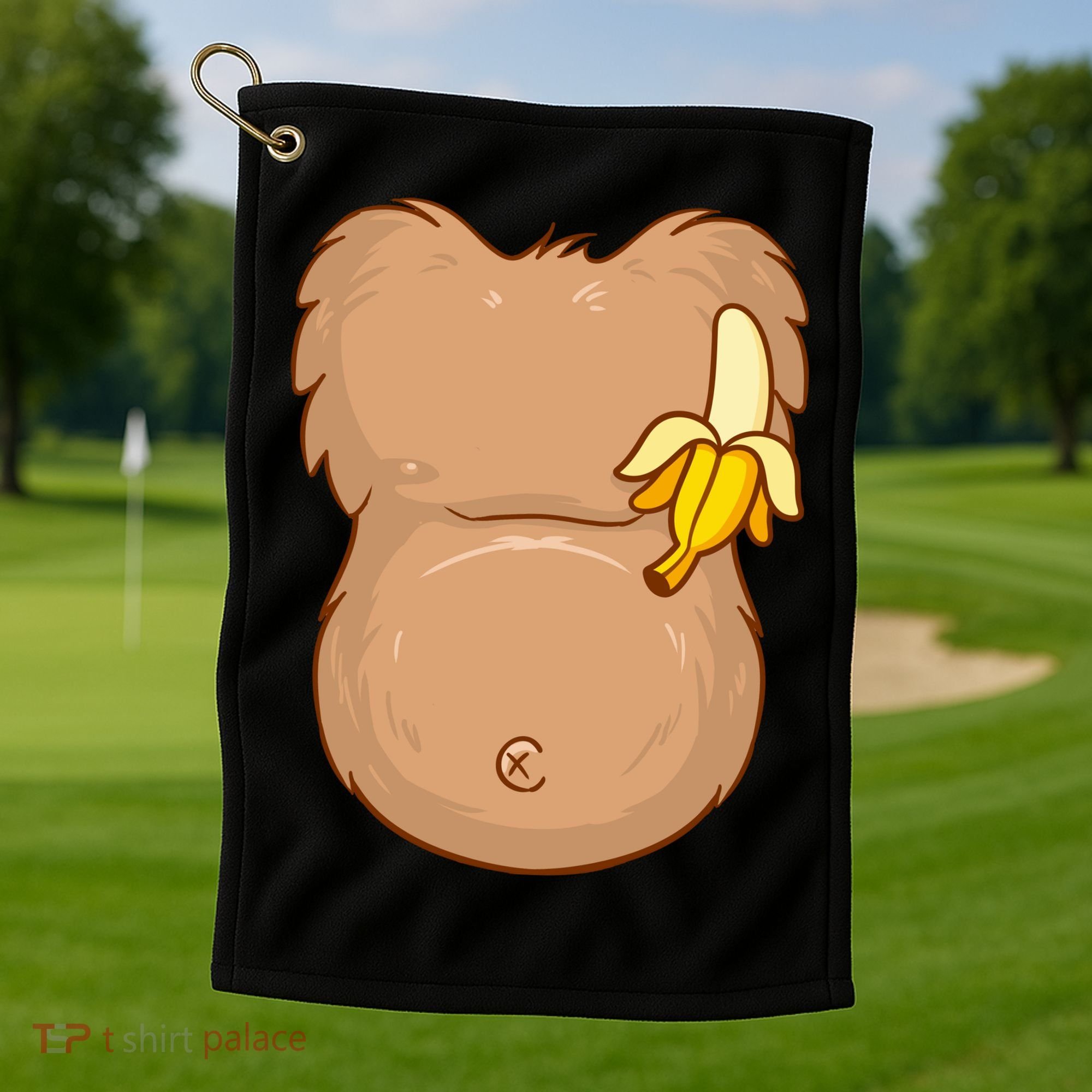 Monkey Ape Belly Costume Golf Towel