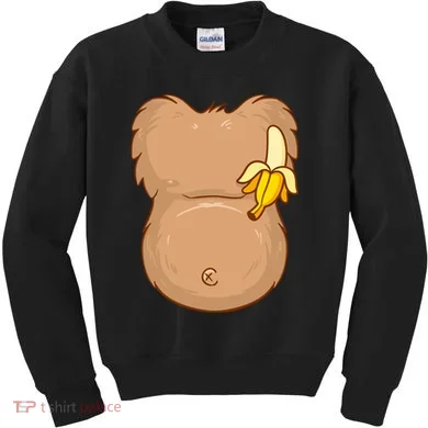 Monkey Ape Belly Costume Kids Sweatshirt