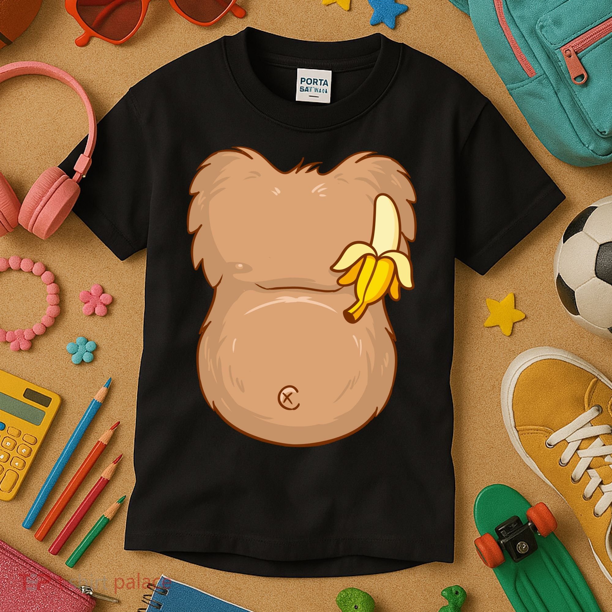 Monkey Ape Belly Costume Kids T-Shirt