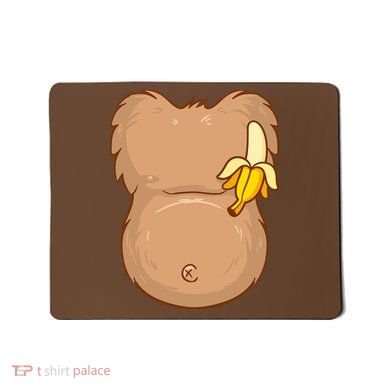 Monkey Ape Belly Costume Mousepad