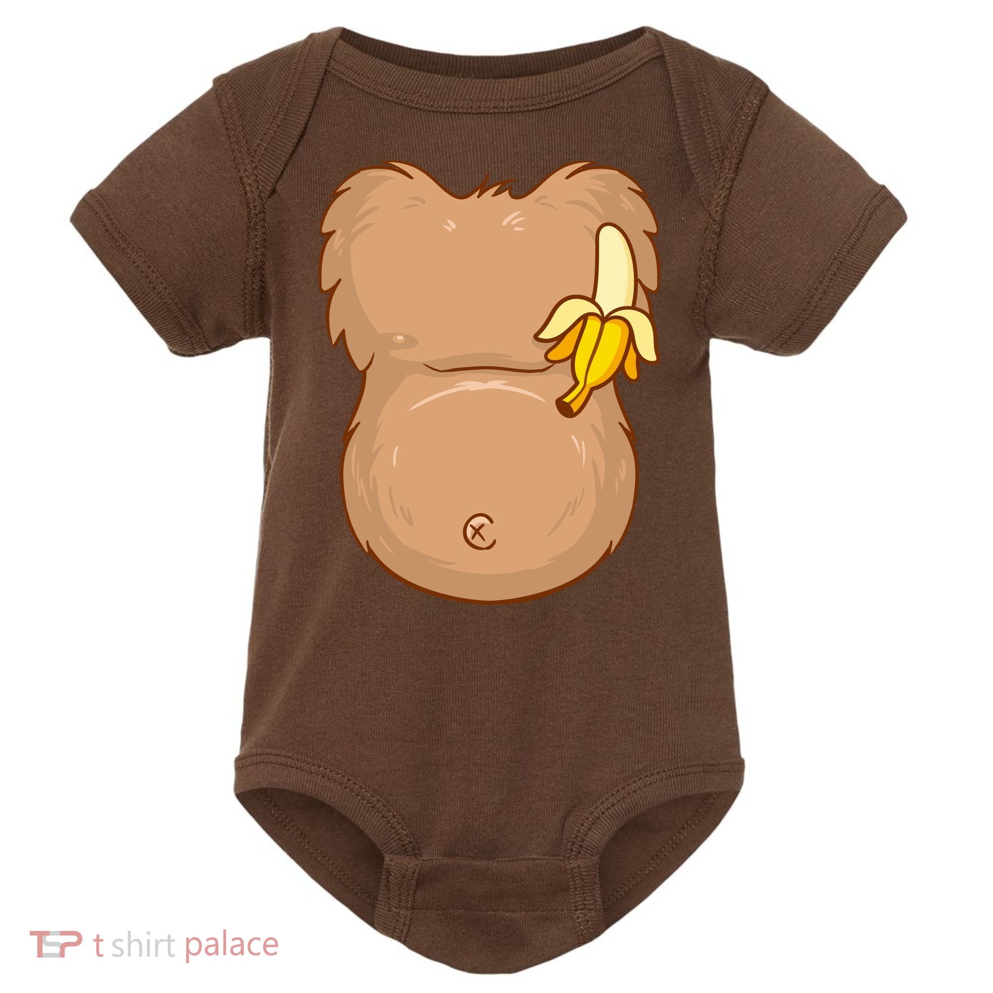 Monkey Ape Belly Costume Baby Bodysuit
