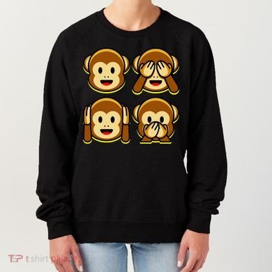 Monkey Emoji Smiley Face Women's Sweatshirt