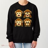 Monkey Emoji Smiley Face Women's Sweatshirt thumb 0