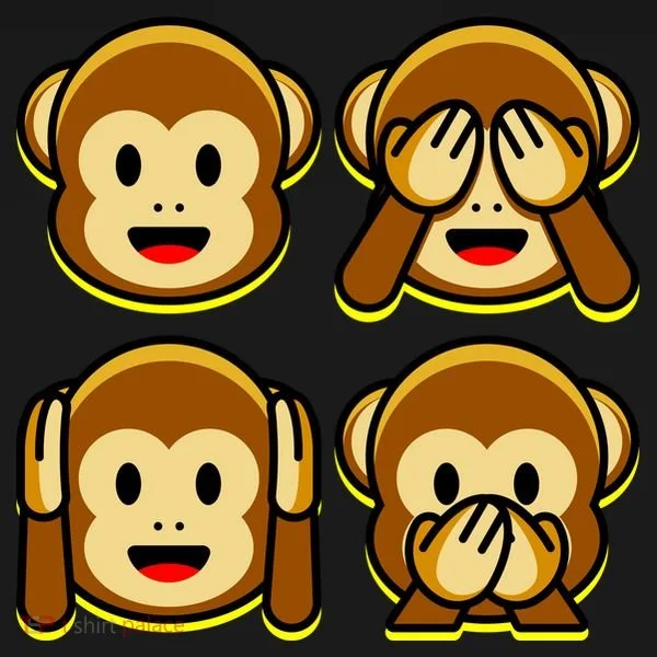 Monkey Emoji Smiley Face Doggie Tank