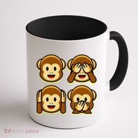 Monkey Emoji Smiley Face Coffee Mug thumb 1