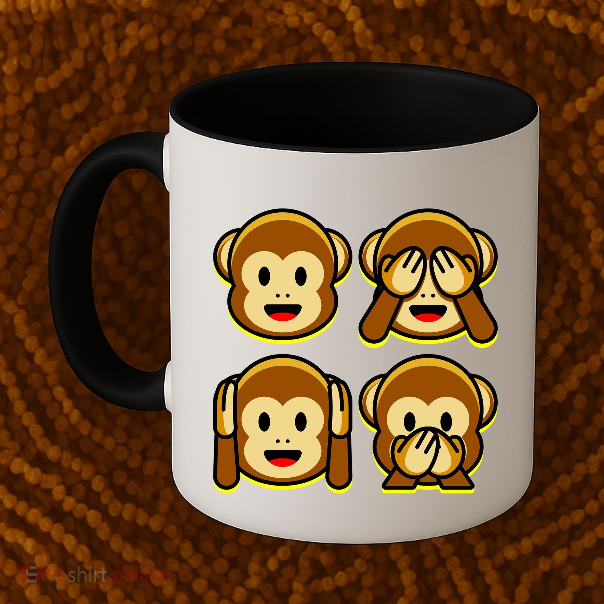 Monkey Emoji Smiley Face Coffee Mug