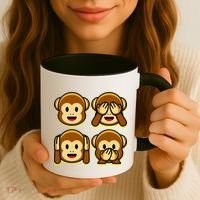 Monkey Emoji Smiley Face Coffee Mug thumb 3