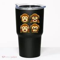 Monkey Emoji Smiley Face Tumbler thumb 0