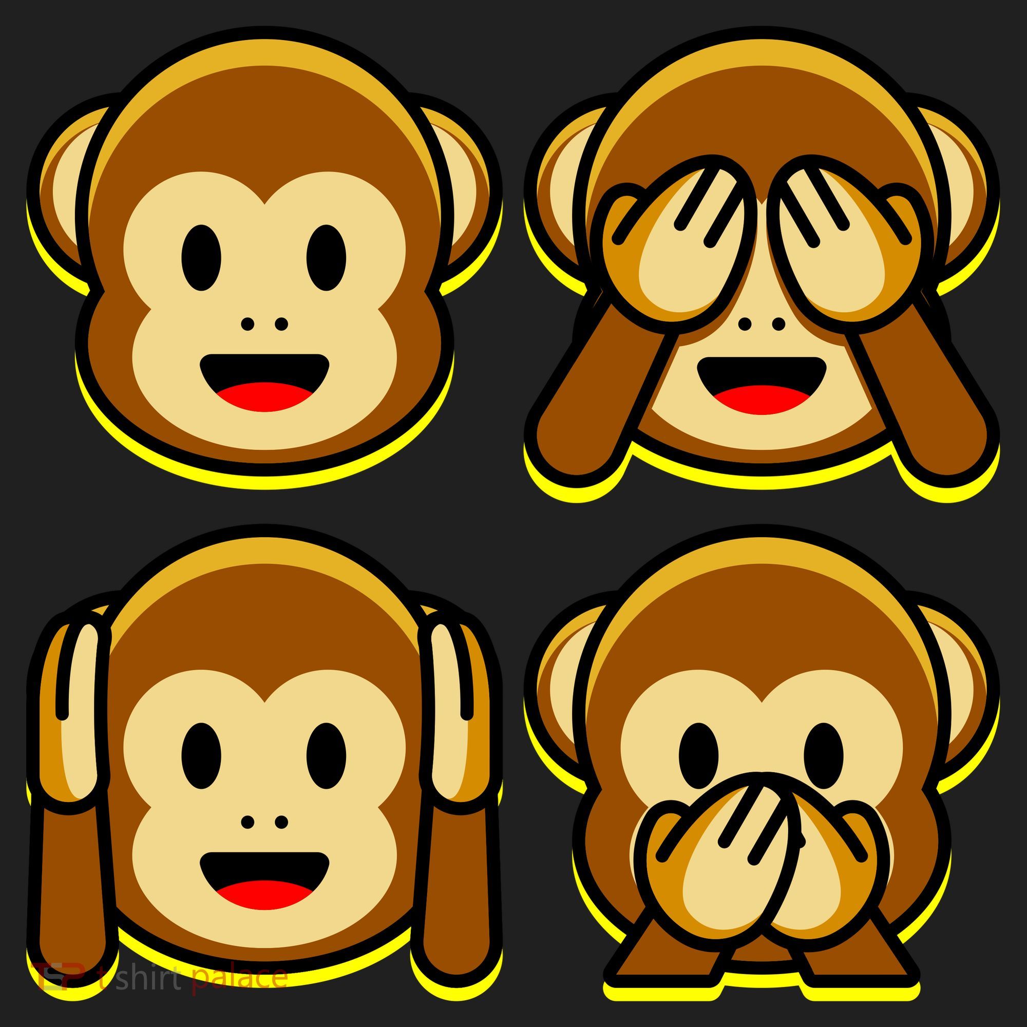 Monkey Emoji Smiley Face Tumbler
